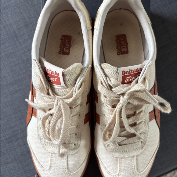 Onitsuka Tiger Beige and Brown Women’s Sneakers - Picture 3 of 5
